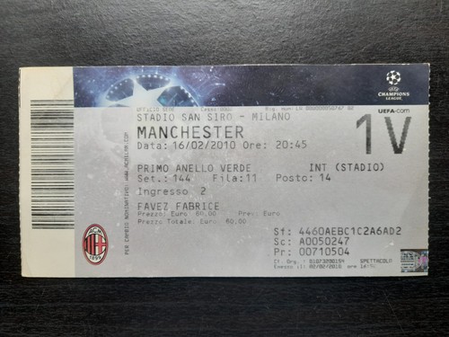 Raro biglietto milan v - raro,