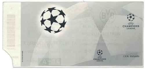 Biglietto real madrid borussia - real,