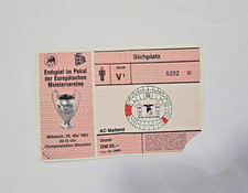 Ticket Biglietto 1993 UEFA