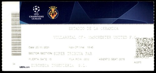 Biglietto 2021 villarreal - villarreal, cf