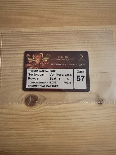 Biglietto stub finale uefa - finale,