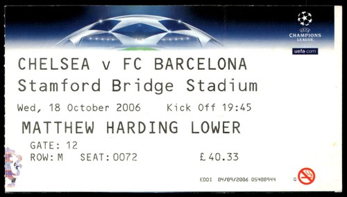 Biglietto chelsea fc - chelsea,