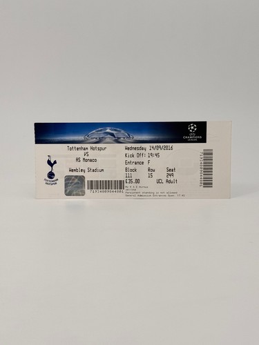 Biglietto harry kane debutto - biglietto,