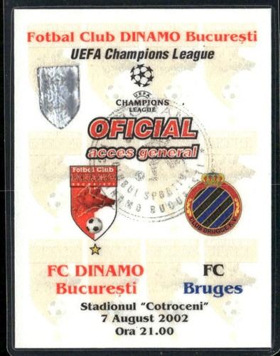Biglietto 2002 dinamo - biglietto,
