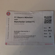 BIGLIETTO STUB-FC BAYERN V