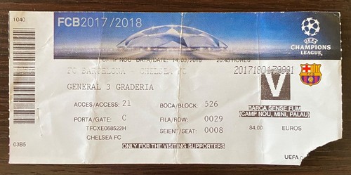 Biglietto gol 100 - °, champions