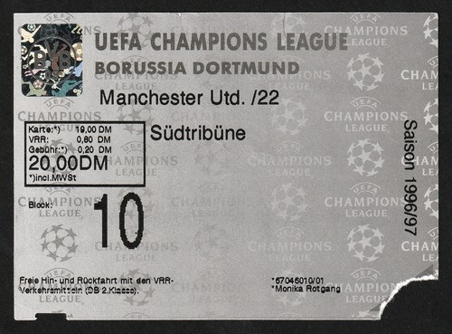 Biglietto 1996 borussia - |, |