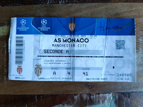 Ticket monaco vs - ,