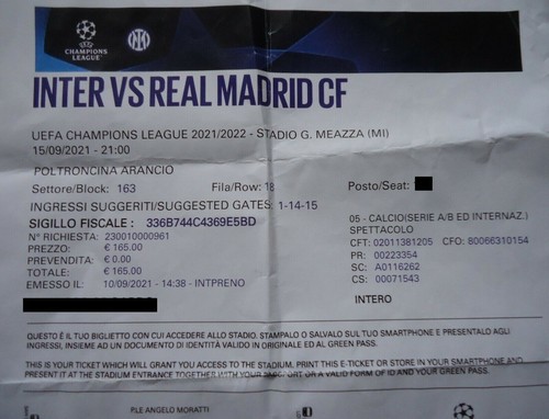 Stampa biglietto uefa - stampa,