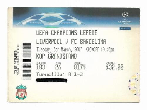 Biglietto uefa champions - biglietto,