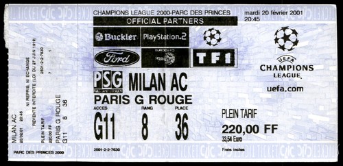 Biglietto 2001 paris - biglietto,