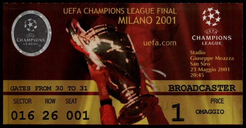 Biglietto 2001 bayern - biglietto, fc