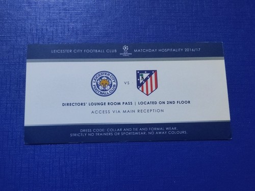 Biglietto direttori leicester - biglietto,