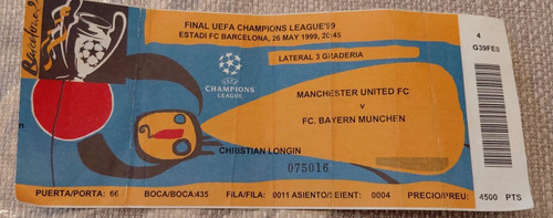 Biglietto stub manchester - biglietto,