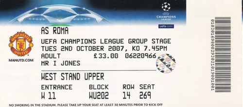 Biglietto manchester united - manchester, v